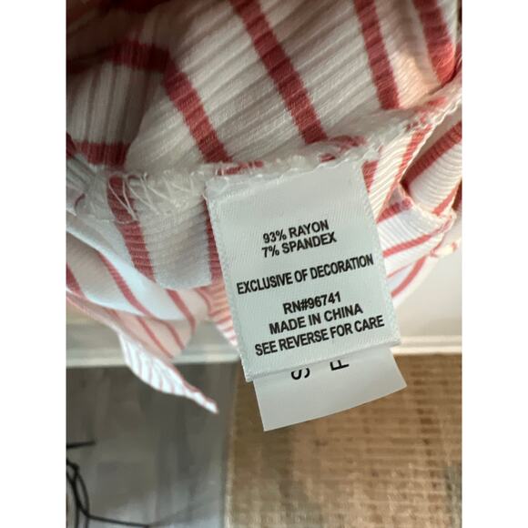 NWT Oak & Trellis size XL long stretch knit striped dress - Picture 4 of 4